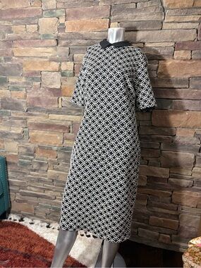 long tall sally Black & White Lattice Midi Dress